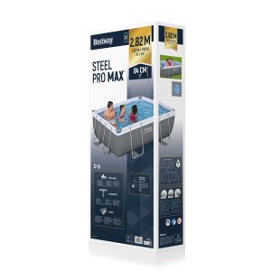 בריכת שחייה מלבנית אולטרה BESTWAY 282*196*84 דגם 56629