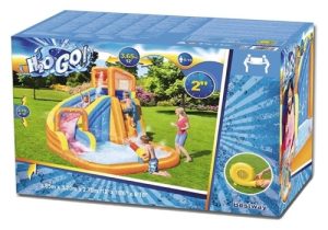 פארק מים מתנפח+מגלשה טורבו -3.65×3.20×2.70 מדגם : Bestway   53301- ZONE