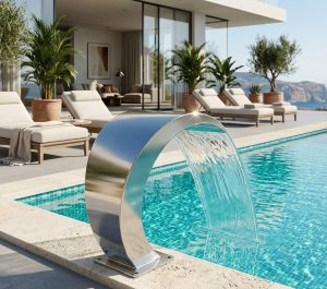 מפל ברבור נירוסטה 650X300