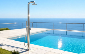 מקלחון חוץ נירוסטה דגם אגם