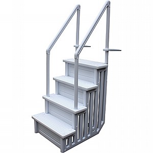 מדרגות פלסטיק כיוון אחד לדק