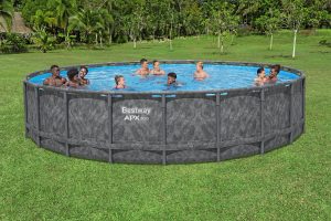 בריכת אולטרה עגולה NEW – APX 6.70X1.32 + מ. חול 2200 גלון, דגם :561JZ -Bestway