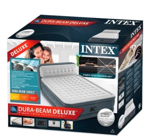 מזרון מתנפח זוגי ULTRA PLUS – כולל משענת ראש ומשאבה מובנת דגם 64448 INTEX