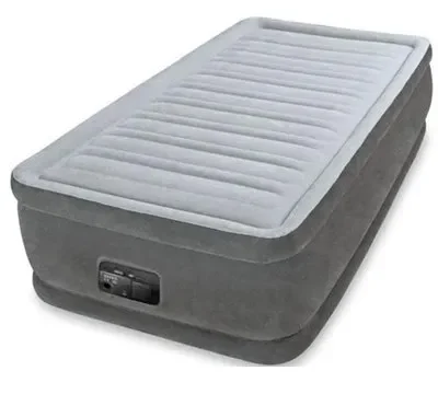 מזרון מתנפח יחיד COMFORT PLUSH - כולל משאבה מובנת דגם 64412 INTEX