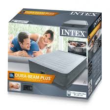 מזרון מתנפח זוגי COMFORT PLUSH – כולל משאבה מובנת דגם 64414 INTEX