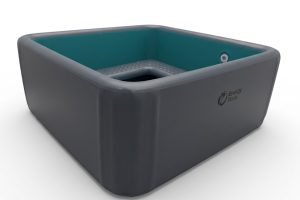 בריכה מלבנית מתנפחת עם ספסל ENERGY POOL במידות: 2.4X2.4 מ'  גובה: 1 מ'