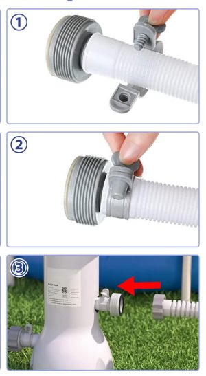 זוג מתאמי B לבריכה bestway