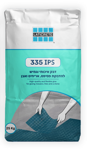 LATICRETE 335IPS – דבק לבן גמיש ועוצמתי לבריכות שחייה ופסיפס