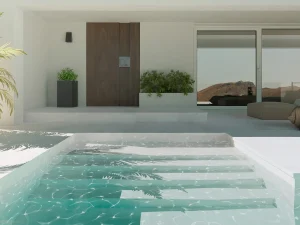 ריצוף פנים בריכה GRESMANC דגם : 62.5X31 NIZA