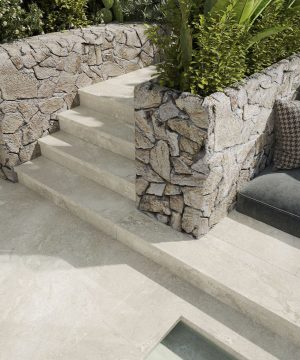 ריצוף פנים בריכה GRESMANC דגם : SIRACUSA BLANCO 6.25X31